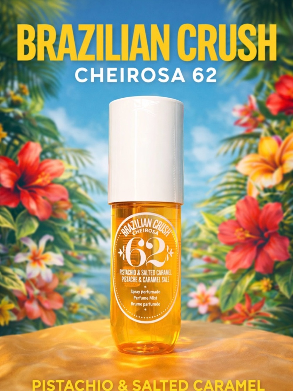 Sol De Janeiro Brazilian Crush Cheirosa 62 Pistachio & Salted Caramel Mist 8oz